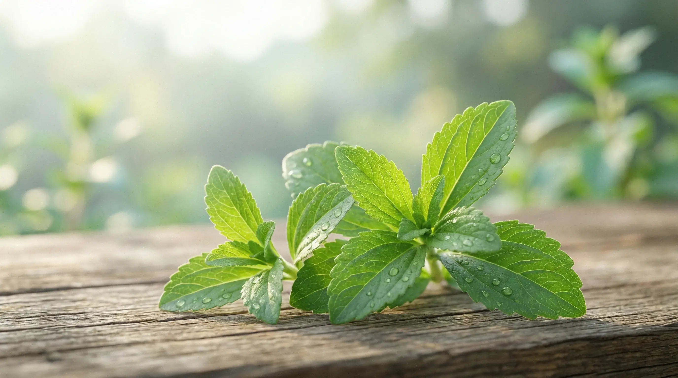 Stevia Leaves Background